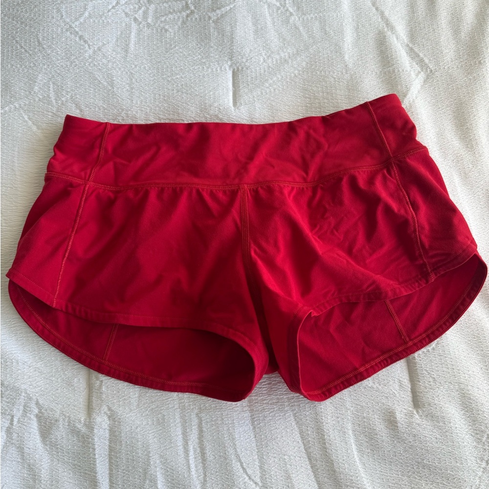 Red Women's Athletic Shorts